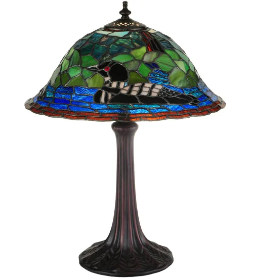 leather table lamps with a distressed texture for a rugged charmleather table lamps with a distressed texture for a rugged charmMeyda Lighting 139968 18.75"H Loon Table Lamp