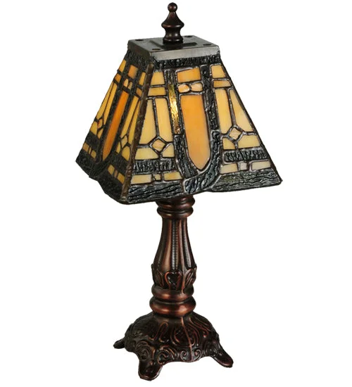 art deco table lamps with geometric shapes for a retro touchart deco table lamps with geometric shapes for a retro touchMeyda Lighting 142878 12"H Sierra Prairie Mission Mini Table Lamp