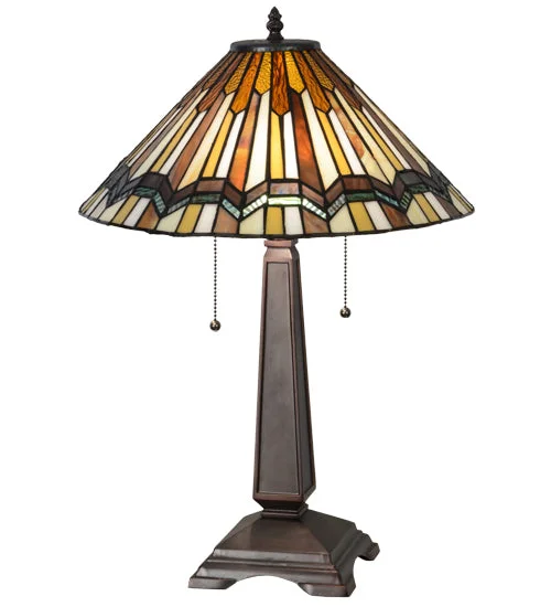 crystal table lamps with dazzling prisms for a glamorous effectcrystal table lamps with dazzling prisms for a glamorous effectMeyda Lighting 143147 24"H Prairie Delta Table Lamp