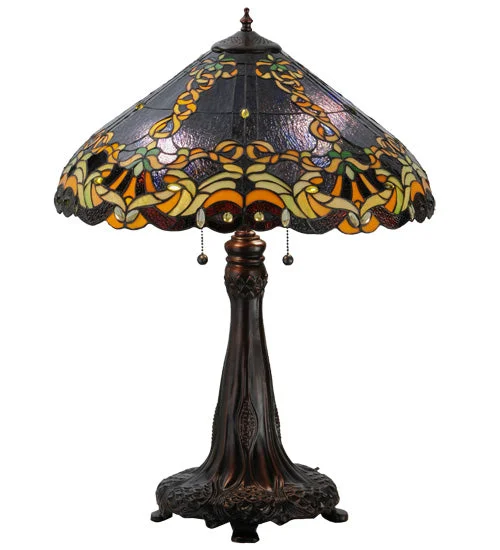 metal table lamps with a matte black finish for a sleek appearancemetal table lamps with a matte black finish for a sleek appearanceMeyda Lighting 143754 27"H Baroque Vine Table Lamp
