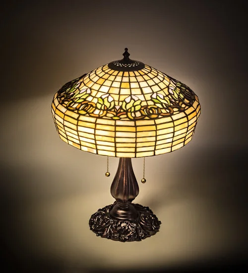 rustic farmhouse table lamps for cozy kitchensrustic farmhouse table lamps for cozy kitchensMeyda Lighting 201764 19" High Fluted Tulip Table Lamp