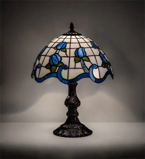ceramic table lamps with hand painted designs for an artistic touchceramic table lamps with hand painted designs for an artistic touchMeyda Lighting 217783 17" High Roseborder Table Lamp