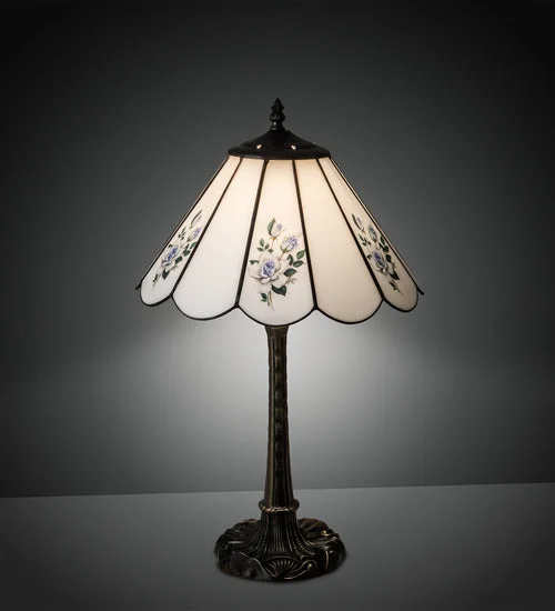 modern minimalist table lamps for contemporary living roomsmodern minimalist table lamps for contemporary living roomsMeyda Lighting 218823 21" High Roses Table Lamp