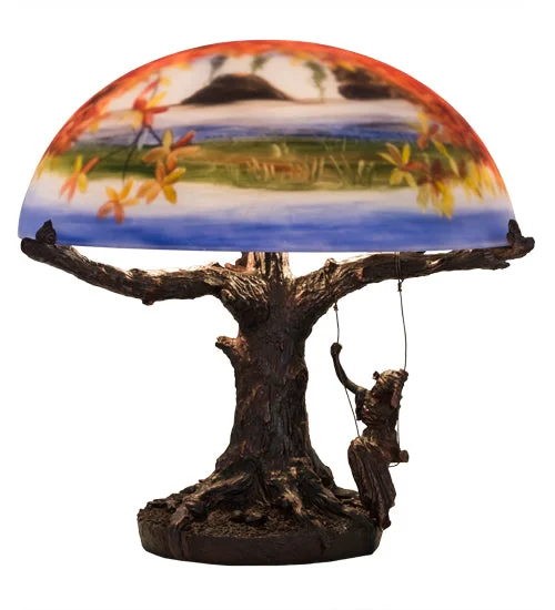 art deco table lamps with geometric shapes for a retro touchart deco table lamps with geometric shapes for a retro touchMeyda Lighting 32108 15"H Maxfield Parrish Reveries Reverse Painted Table Lamp