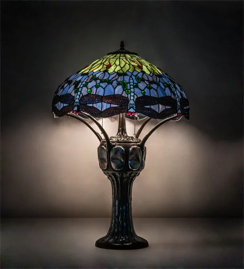 metal table lamps with a matte black finish for a sleek appearancemetal table lamps with a matte black finish for a sleek appearanceMeyda Lighting 37946 33" High Hanging head Dragonfly Table Lamp