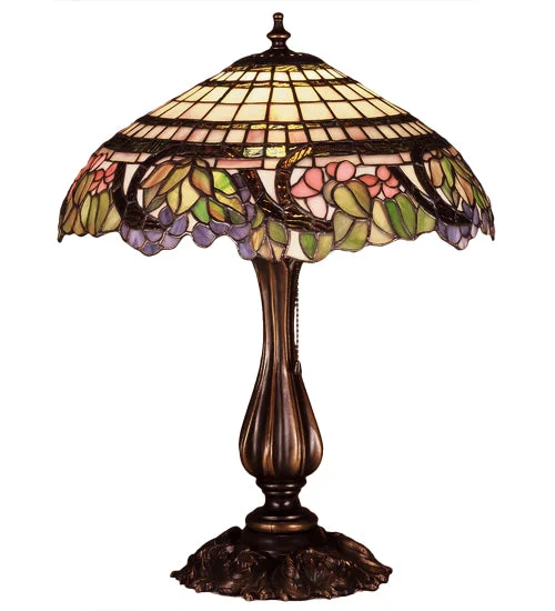 glass table lamps with a frosted surface for soft light diffusionglass table lamps with a frosted surface for soft light diffusionMeyda Lighting 38516 19"H Handel Grapevine Table Lamp