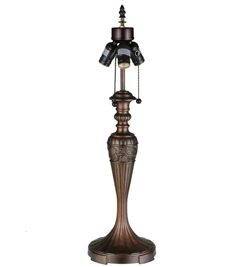leather table lamps with a distressed texture for a rugged charmleather table lamps with a distressed texture for a rugged charmMeyda Lighting 48071 26.5"H Fluted Grapes 3 LT Table Lamp Base
