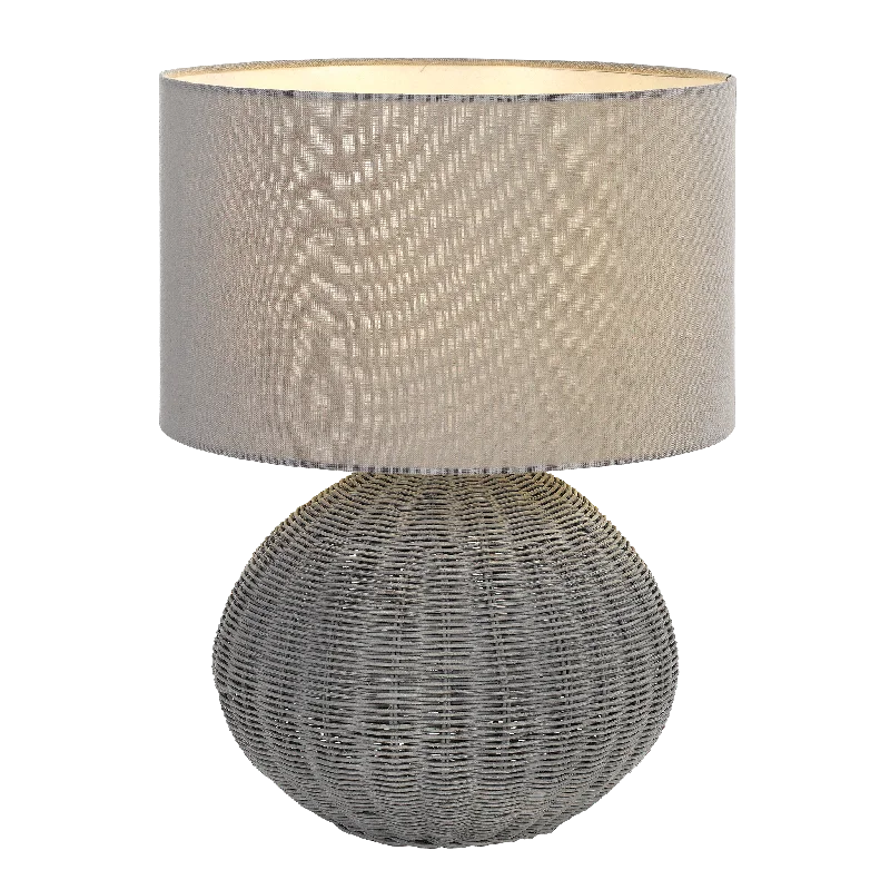 marble table lamps with a luxurious veined pattern for high end decormarble table lamps with a luxurious veined pattern for high end decorMohan Grey Rattan Woven Ball Table Lamp
