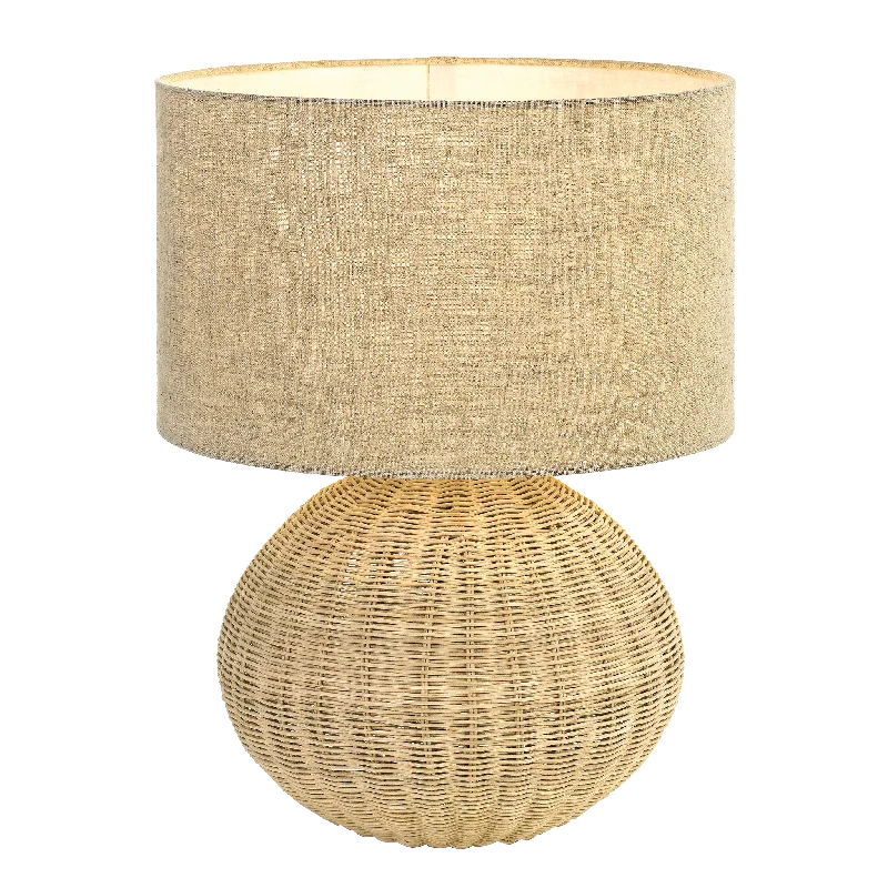 bohemian table lamps with colorful patterns for eclectic bedroomsbohemian table lamps with colorful patterns for eclectic bedroomsMohan Sand Rattan Woven Ball Table Lamp