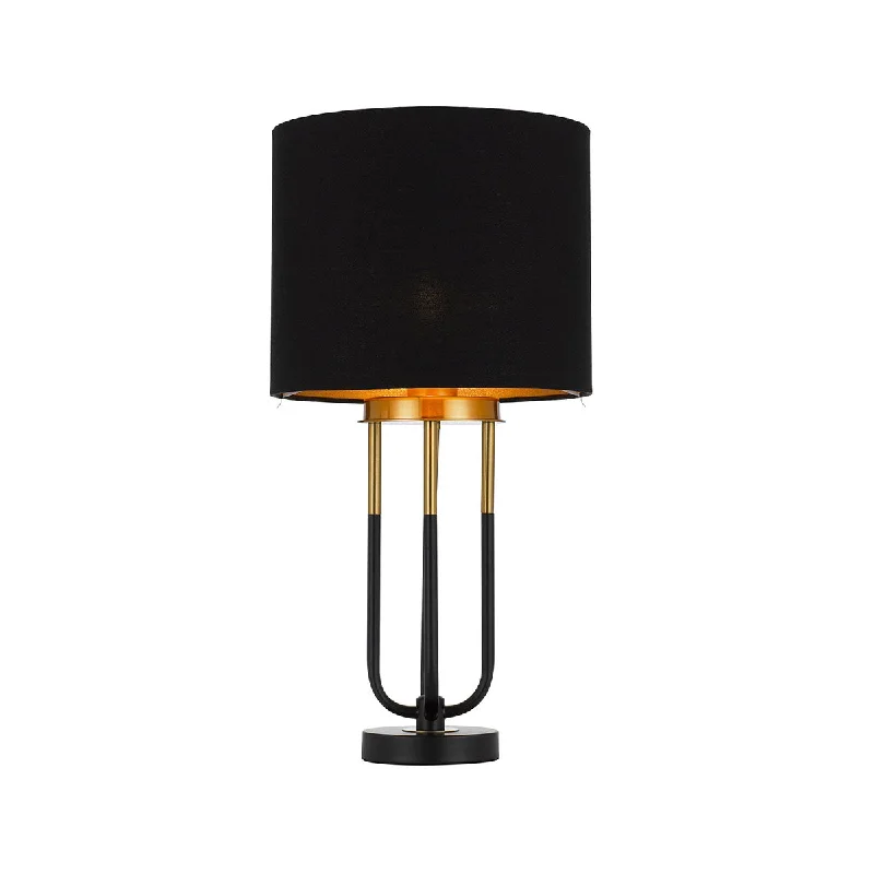 crystal table lamps with dazzling prisms for a glamorous effectcrystal table lamps with dazzling prisms for a glamorous effectNegas Black with Antique Gold Modern Table Lamp