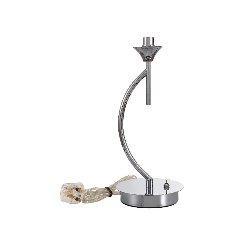 glass table lamps with a frosted surface for soft light diffusionglass table lamps with a frosted surface for soft light diffusionNelson Lighting NL90119 Iona 1 Light Table Lamp Polished Chrome