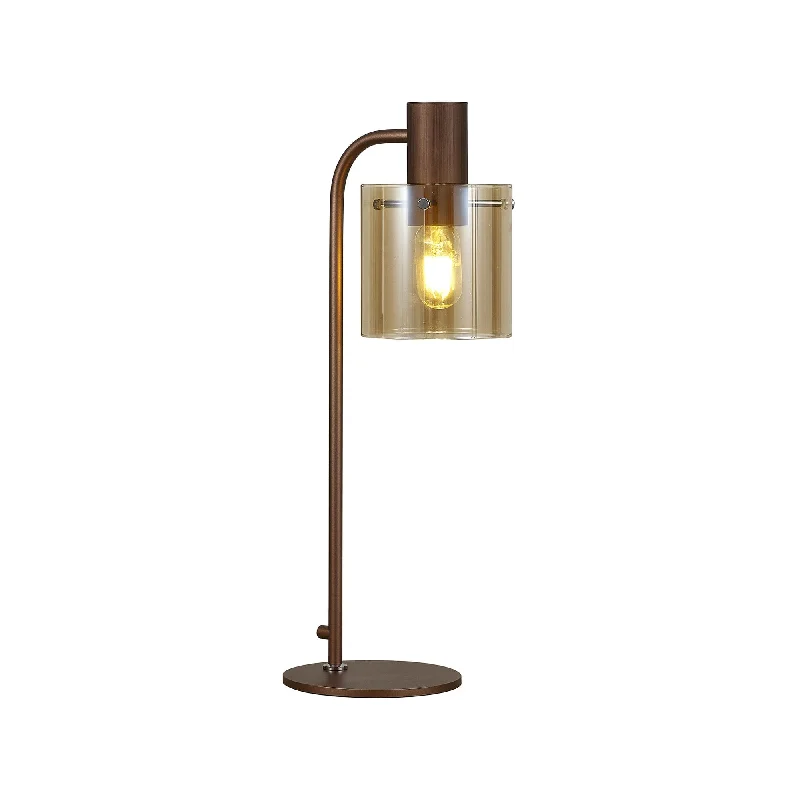wooden table lamps with natural grain for a warm and organic feelwooden table lamps with natural grain for a warm and organic feelNelson Lighting NL91619 Tokyo 1 Light Table Lamp Mocha Polished Chrome