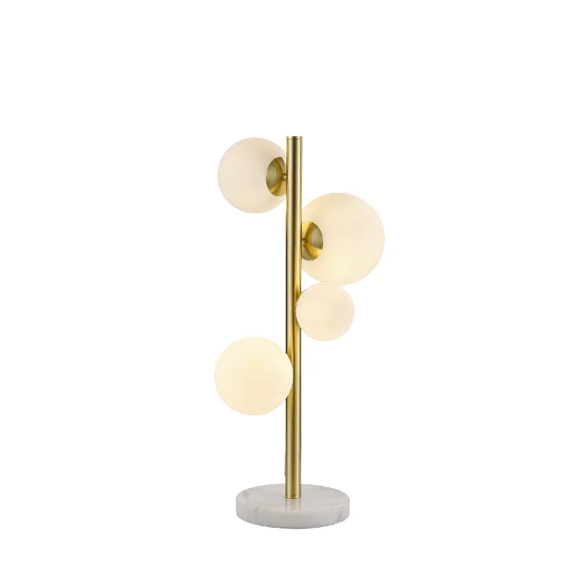 ceramic table lamps with hand painted designs for an artistic touchceramic table lamps with hand painted designs for an artistic touchNelson Lighting NL9326/OP9 Prague 4 Light Table Lamp Satin Gold Opal
