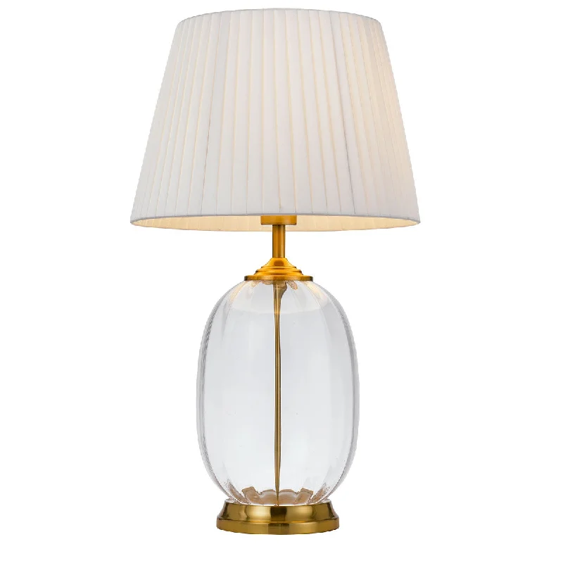 ceramic table lamps with hand painted designs for an artistic touchceramic table lamps with hand painted designs for an artistic touchPerla Clear Glass with Antique Gold Modern Table Lamp