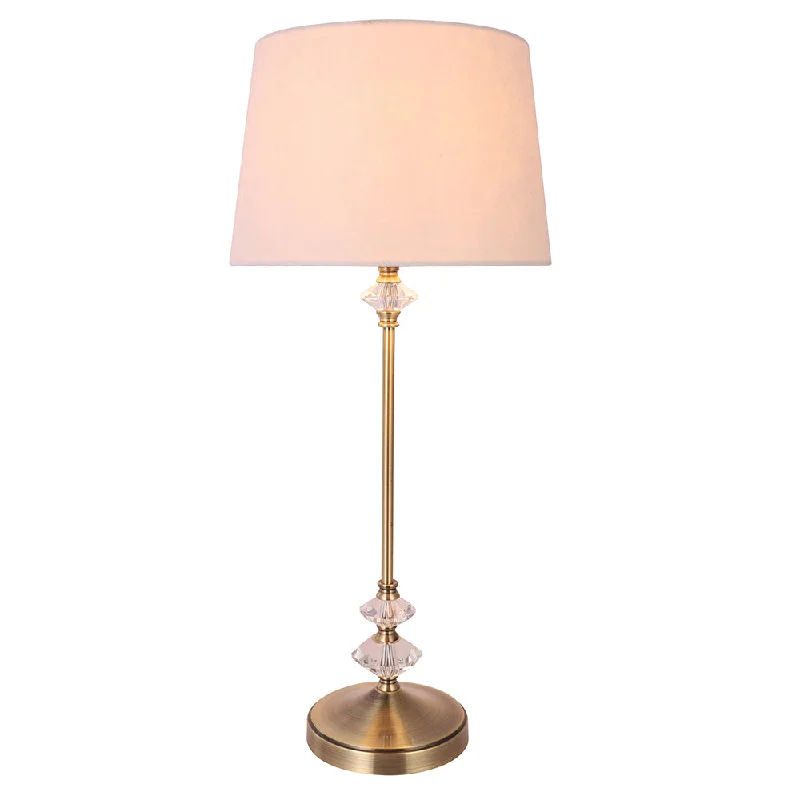 coastal style table lamps with nautical elements for beach housescoastal style table lamps with nautical elements for beach housesRingo Crystal with Antique Brass and White Traditional Table Lamp