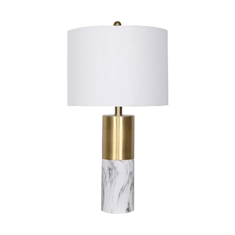 rustic farmhouse table lamps for cozy kitchensrustic farmhouse table lamps for cozy kitchensMetal And Marble Table Lamp - White