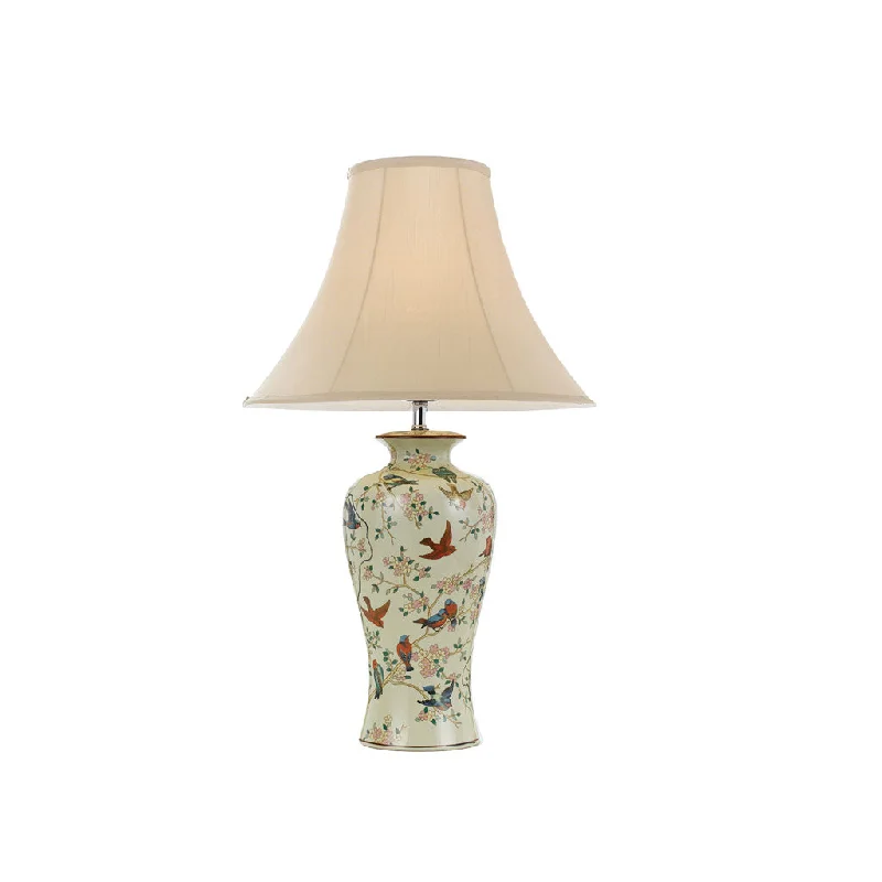 victorian style table lamps with ornate details for traditional homesvictorian style table lamps with ornate details for traditional homesShibo Bird and Branch Print Ceramic Base Table Lamp