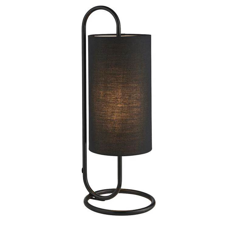 coastal style table lamps with nautical elements for beach housescoastal style table lamps with nautical elements for beach housesSura Table Lamp Matt Black w/ Black Shade