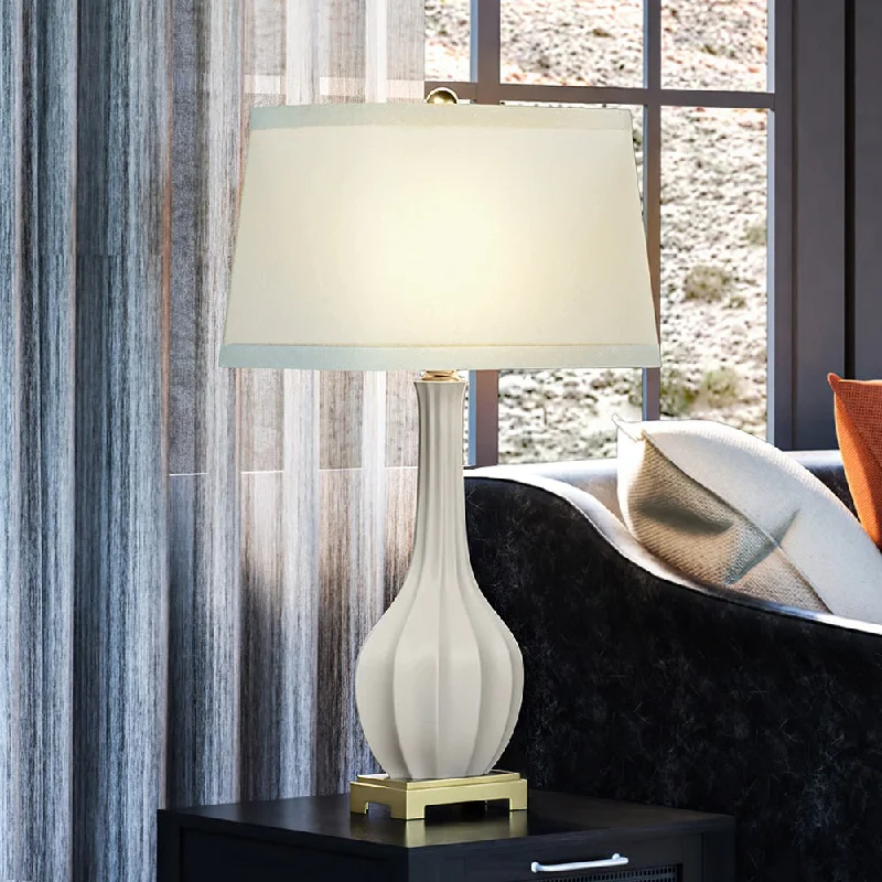 rustic farmhouse table lamps for cozy kitchensrustic farmhouse table lamps for cozy kitchensUEX7390 Traditional Table Lamp 19''W x 12''D x 34''H, Aged Brass and White Finish, Ferndale Collection