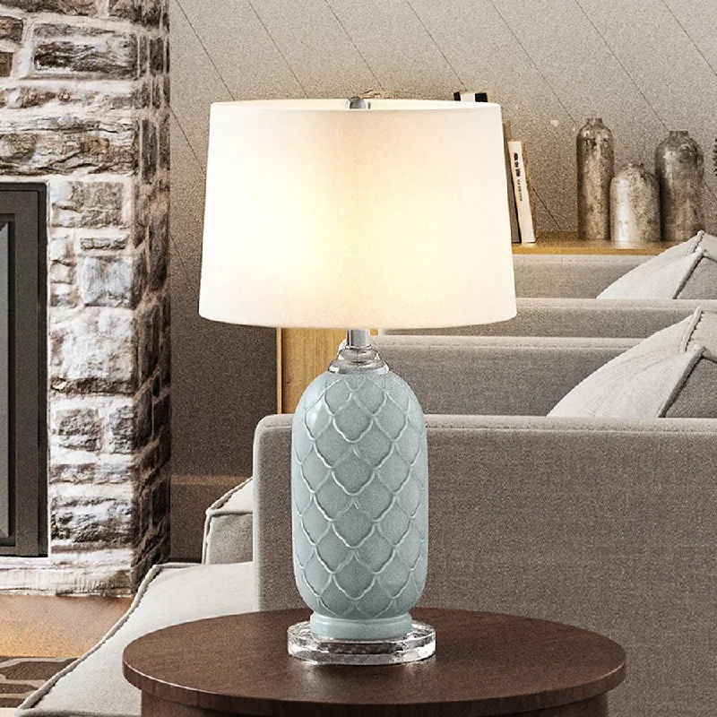 mid century modern table lamps with iconic designs for a stylish studymid century modern table lamps with iconic designs for a stylish studyUEX7560 Mid-Century Modern Table Lamp 13''W x 13''D x 24''H, Pale Blue Finish, St. Francisville Collection