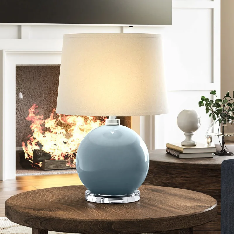 fabric table lamps with a linen shade for a relaxed and breathable lookfabric table lamps with a linen shade for a relaxed and breathable lookUEX7590 Coastal Table Lamp 15''W x 15''D x 22''H, Shale Blue Finish, Rhinebeck Collection