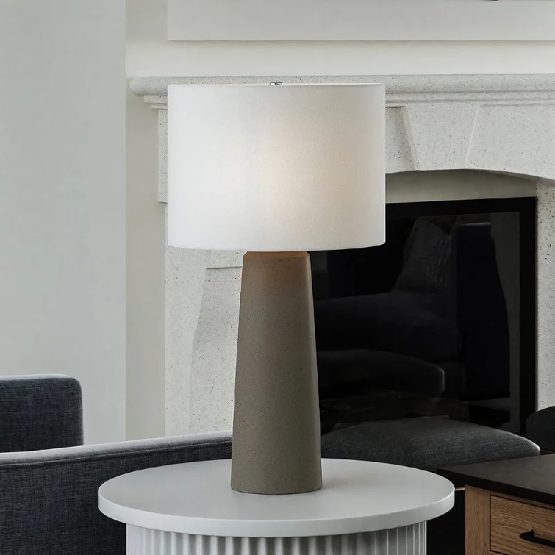 gothic style table lamps with dark finishes for a mysterious lookgothic style table lamps with dark finishes for a mysterious lookUEX7680 Modern Rustic Table Lamp 15''W x 15''D x 27''H, Polished Concrete Finish, Grand Marais Collection