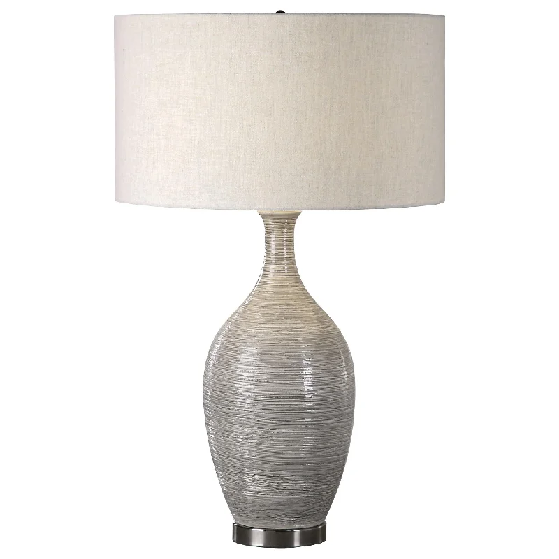 asian inspired table lamps with bamboo accents for a zen atmosphereasian inspired table lamps with bamboo accents for a zen atmosphereDinah Gray Textured Table Lamp