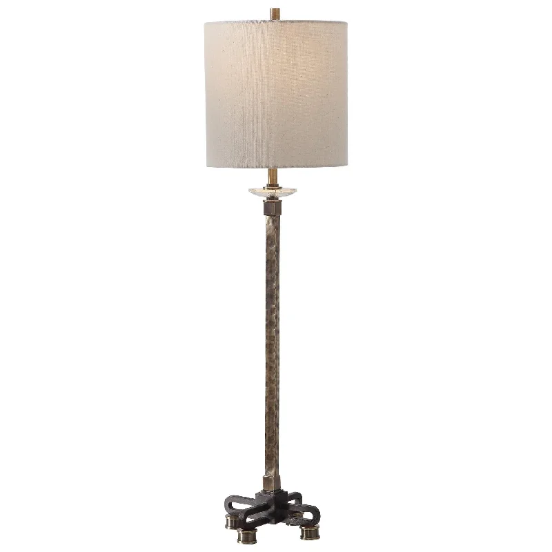 fabric table lamps with a linen shade for a relaxed and breathable lookfabric table lamps with a linen shade for a relaxed and breathable lookParnell Industrial Buffet Lamp