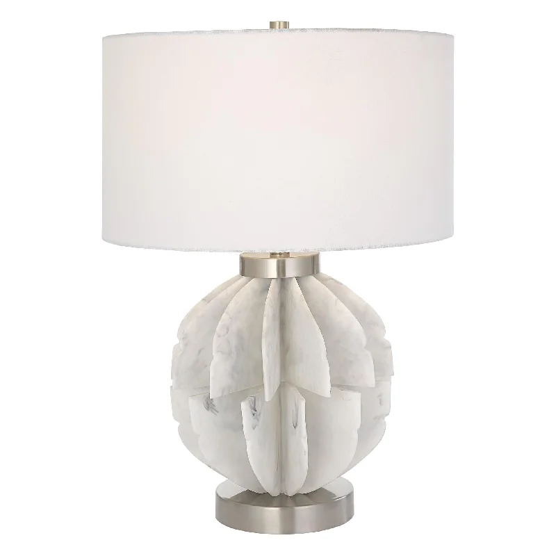 metal table lamps with a matte black finish for a sleek appearancemetal table lamps with a matte black finish for a sleek appearanceRepetition White Marble Table Lamp