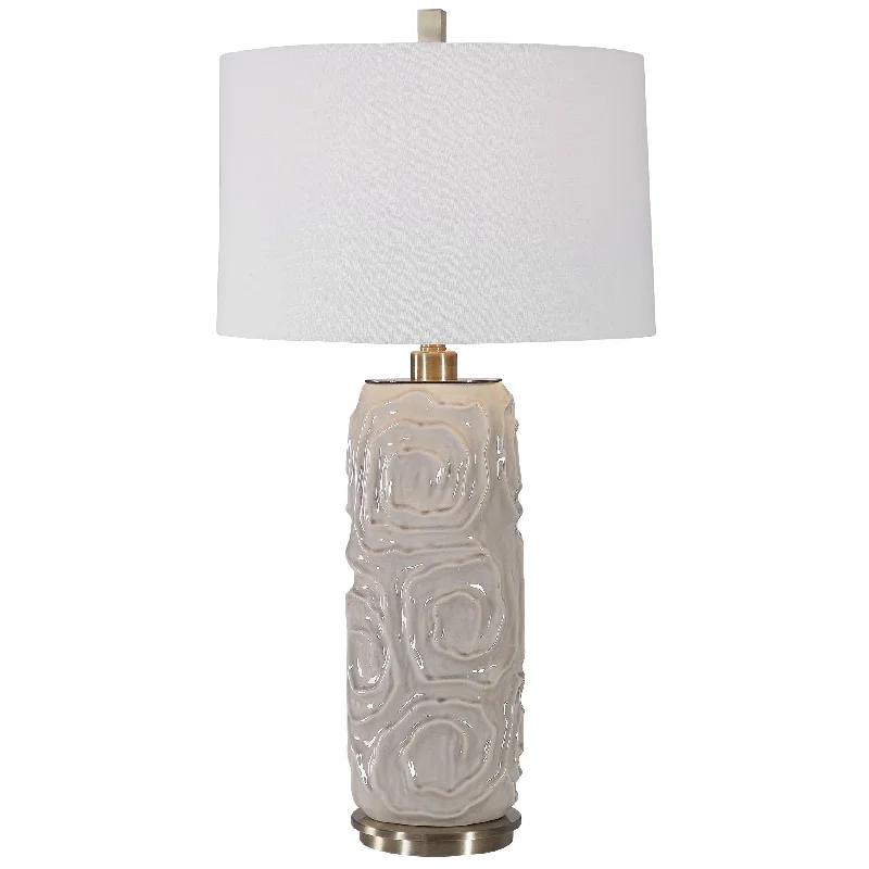 ceramic table lamps with hand painted designs for an artistic touchceramic table lamps with hand painted designs for an artistic touchZade Warm Gray Table Lamp