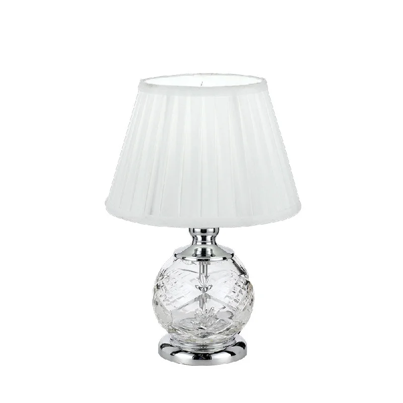 marble table lamps with a luxurious veined pattern for high end decormarble table lamps with a luxurious veined pattern for high end decorVivian Chrome and Etched Glass Petit Table Lamp